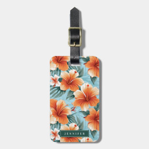 Hawaiian Flowers Luggage Tags