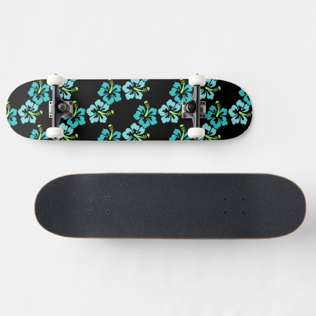 Hawaiian Flowers Skateboard (Horz)