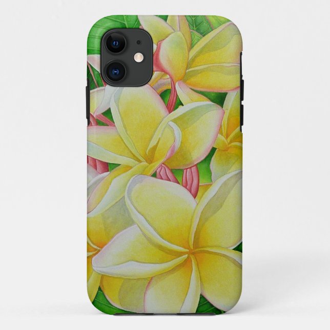 Hawaiian Frangipani Case-Mate iPhone Case (Back)