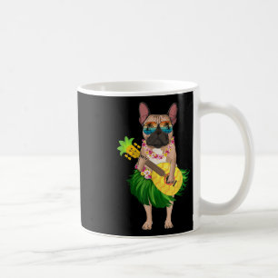 Hawaiian French Bulldog & Pineapple Ukulele Su Coffee Mug