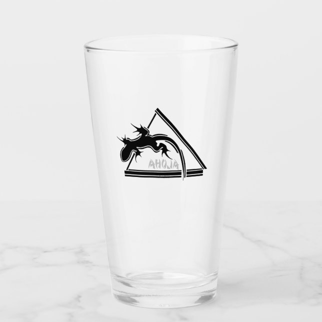Hawaiian Gecko Drinking Glasses (Front)