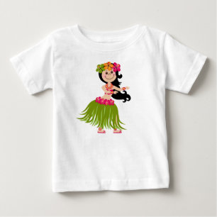 Hawaiian Girl Baby T-Shirt
