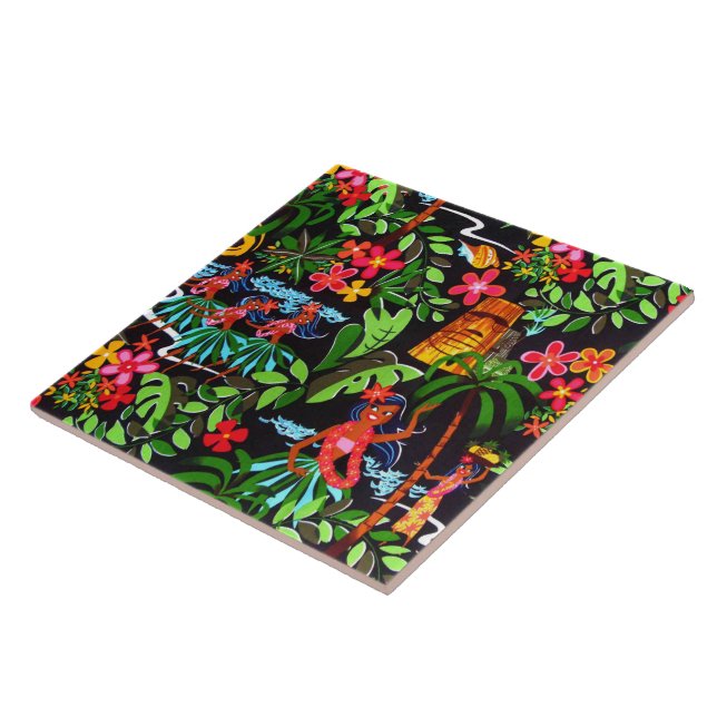 Hawaiian Girls Tile (Side)