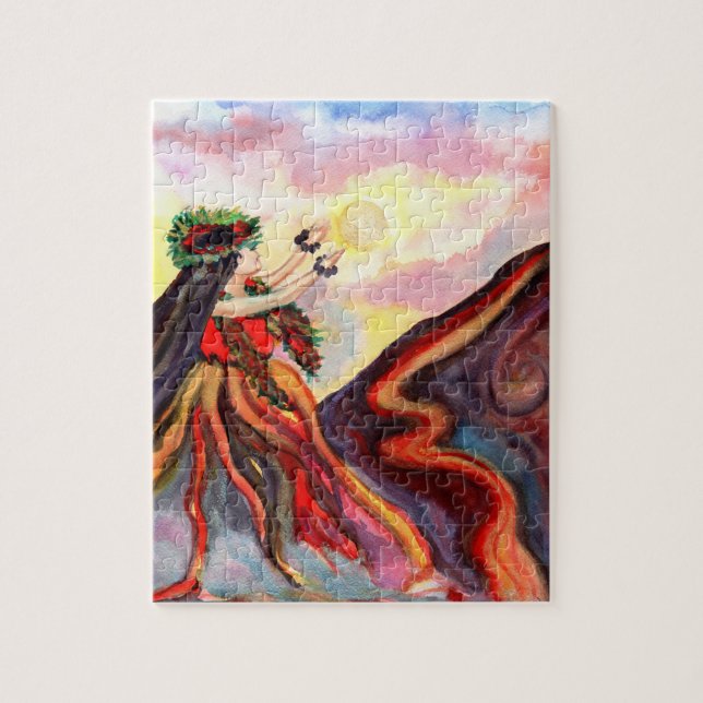 Hawaiian Goddess Pele Puzzles (Vertical)