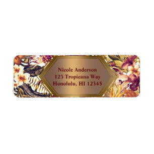 Hawaiian Golden Tropics Elegant Vintage Modern