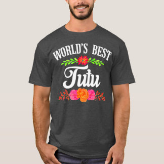 Hawaiian Grandma   Worlds Best Tutu T-Shirt