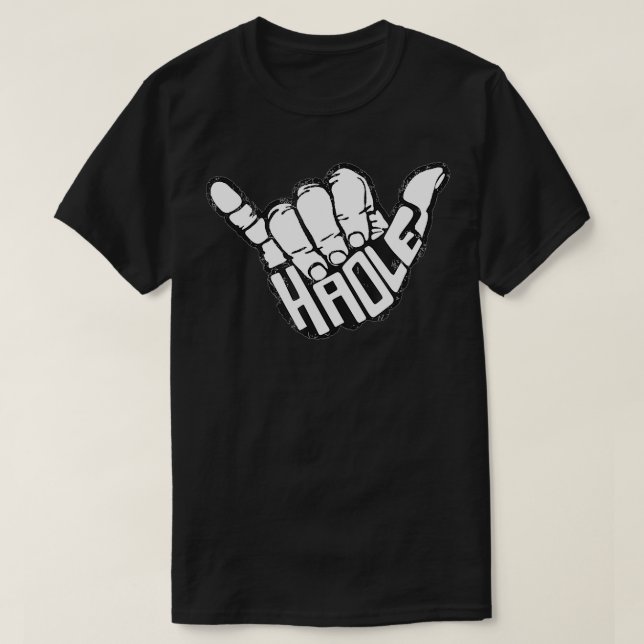 Hawaiian Haole Surf Hawaii Maui Aloha  T-Shirt (Design Front)