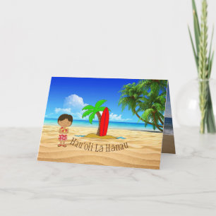 Hawaiian Happy Birthday Card