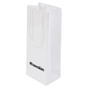 HAWAIIAN Hashtag Wine Gift Bag