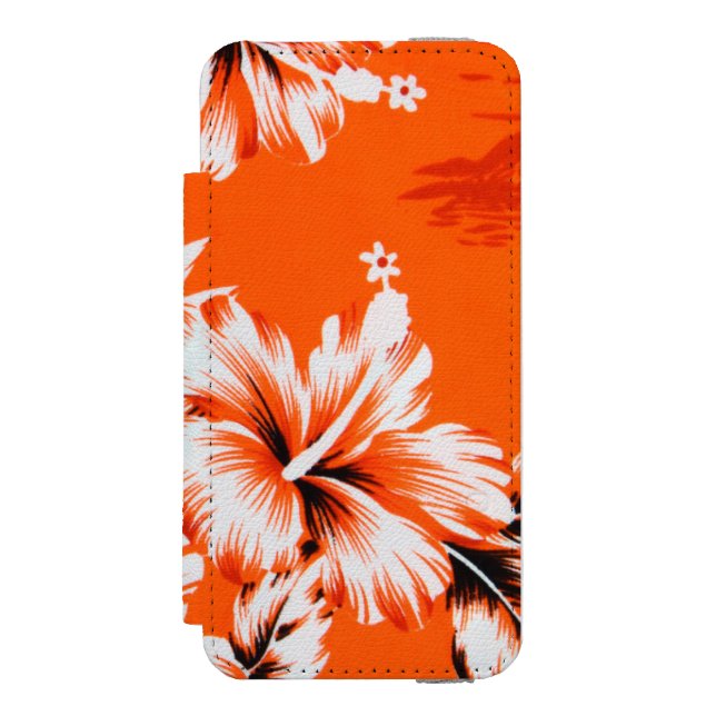 Hawaiian Hibiscus Flower Background Incipio iPhone Wallet Case (Folio Front)
