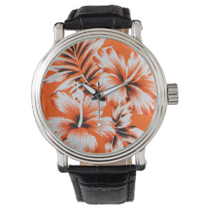 Hawaiian Hibiscus Flower Background Watch