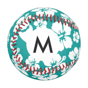 Hawaiian Hibiscus Flower Pattern Baseball