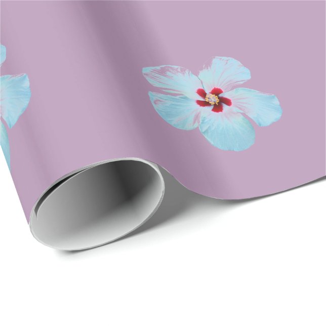 Hawaiian Hibiscus Flower Wrapping Paper (Roll Corner)