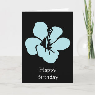 Hawaiian Hibiscus Flowers Card
