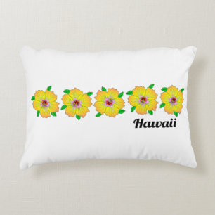 Hawaiian Hibiscus Flowers Hawaii Decorative Cushion