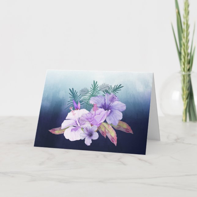 Hawaiian Hibiscus Greeting Card (Front)