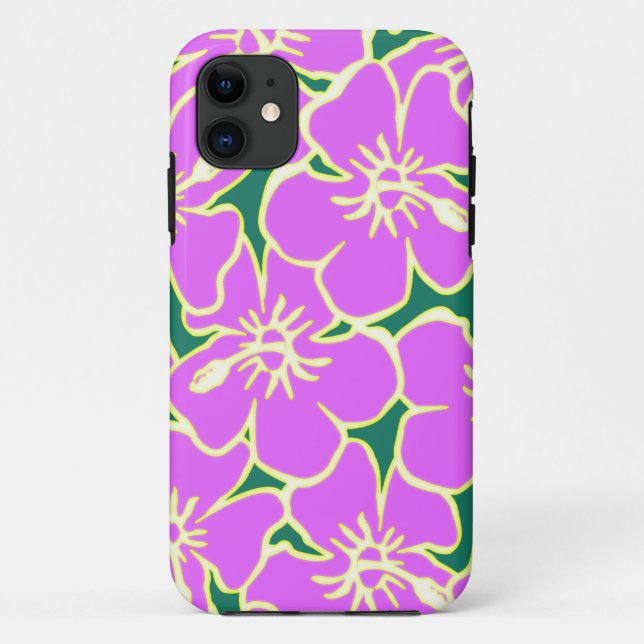 Hawaiian Hibiscus Luau Tropical Flowers Case-Mate iPhone Case (Back)