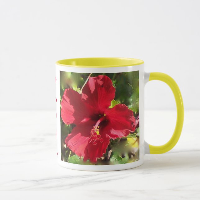 Hawaiian Hibiscus mug (Right)