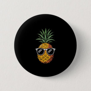 Hawaiian Holiday Aloha Party Beach Cool Pineapple  6 Cm Round Badge