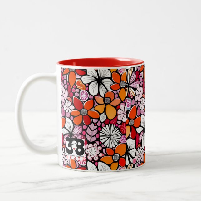 Hawaiian Holiday Two-Tone Coffee Mug (Left)