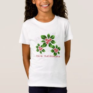 Hawaiian Holly Mele Kalikimaka Christmas Red T-Shirt