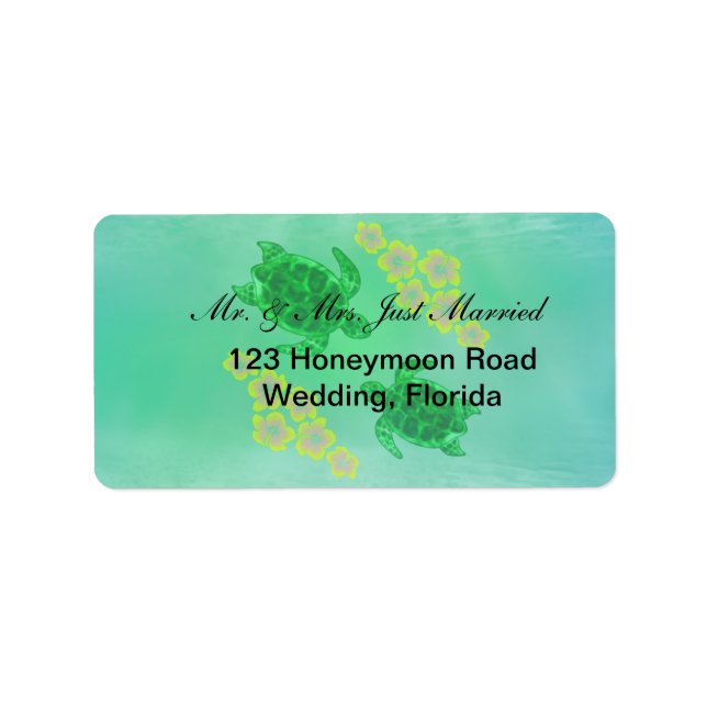Hawaiian Honu Label (Front)