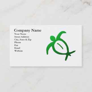 Hawaiian Honu Petroglyph Business Card