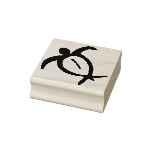Hawaiian Honu Petroglyph Rubber Stamp
