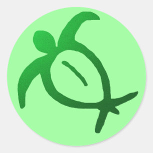 Hawaiian Honu Petroglyph - Sticker
