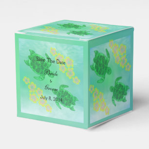 Hawaiian Honu Save The Date Favour Box