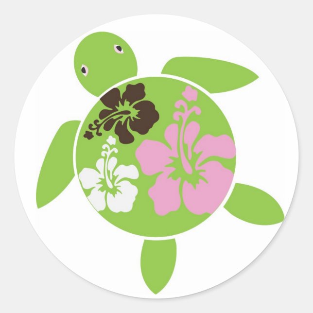 Hawaiian Honu Sticker (Front)