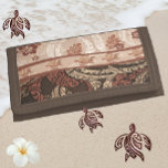 Hawaiian Honu Tapa Wallet<br><div class="desc">The beauty and allure of the Hawaiian islands knows no boundaries. It is a place and culture loved by millions of people the world over. Fill your home with Aloha! My shop features several Hawaiian designs including contemporary Hawaiian quilt, traditional tapa, Aloha shirt themed prints and lovely Hawaiian floral prints....</div>