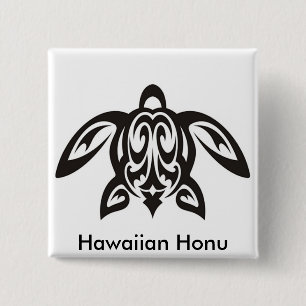 Hawaiian Honu Turtle Button