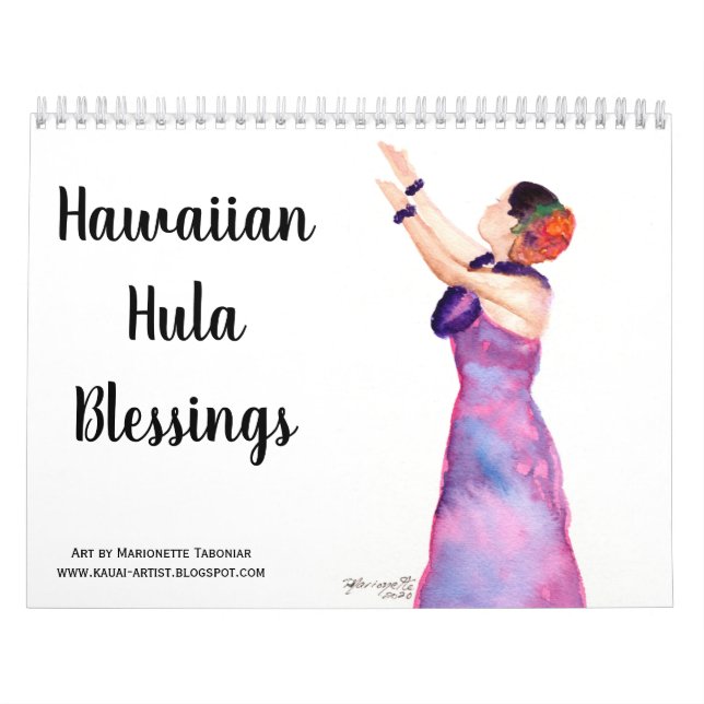 Hawaiian Hula Blessings Calendar (Cover)