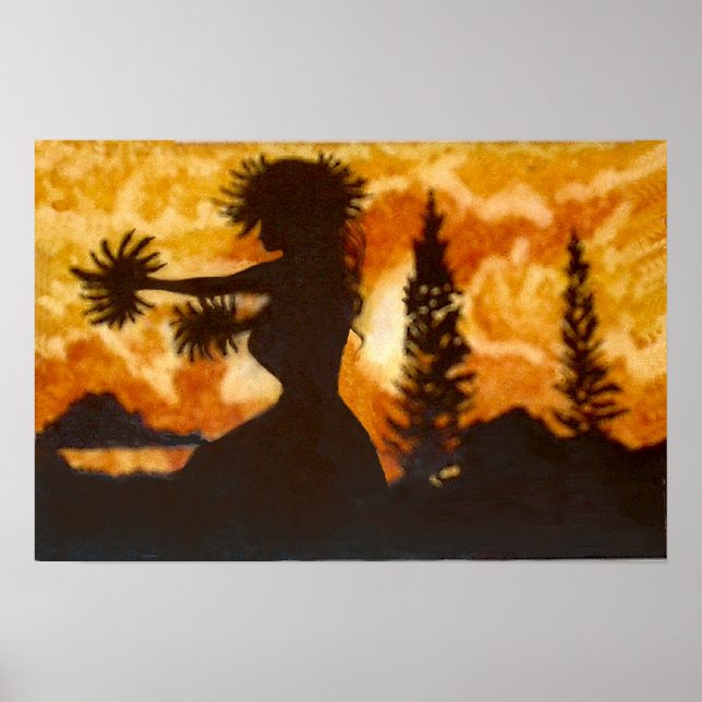 Hawaiian Hula Dancer Poster (Front)