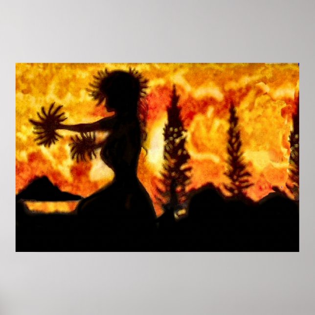 Hawaiian Hula Dancer Poster (Front)