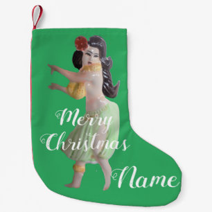 Hawaiian Hula Dancer Thunder_Cove Small Christmas Stocking
