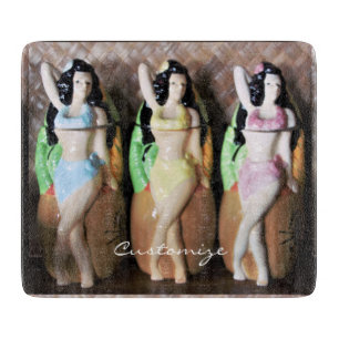 Hawaiian Hula Dancers Thunder_Cove Cutting Board