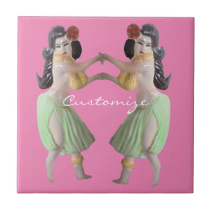 Hawaiian Hula Dancers Thunder_Cove Tile