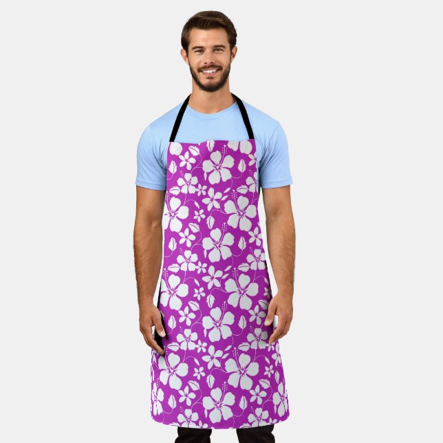 HAWAIIAN HULA (HIBISCUS) BERRY APRON (Worn)