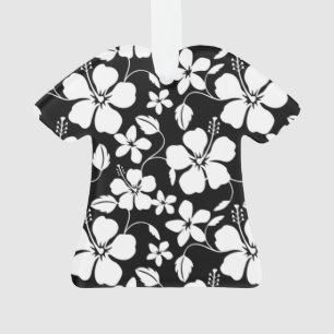 HAWAIIAN HULA (HIBISCUS) BLACK ORNAMENT
