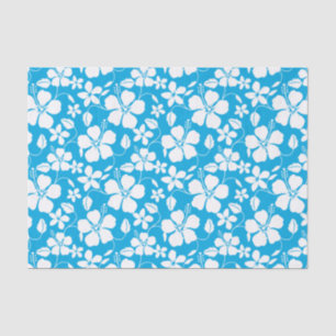 HAWAIIAN HULA (HIBISCUS) BLUE TISSUE PAPER