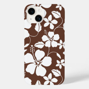 HAWAIIAN HULA (HIBISCUS) BROWN Case-Mate iPhone 14 CASE