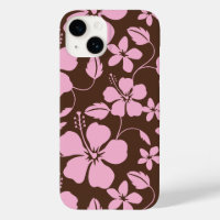 HAWAIIAN HULA (HIBISCUS) BROWN/PINK