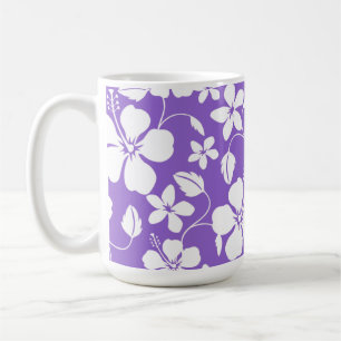 HAWAIIAN HULA (HIBISCUS) LIGHT PURPLE COFFEE MUG