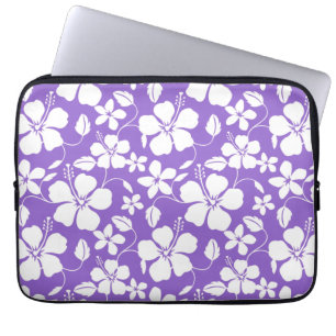HAWAIIAN HULA (HIBISCUS) LIGHT PURPLE LAPTOP SLEEVE