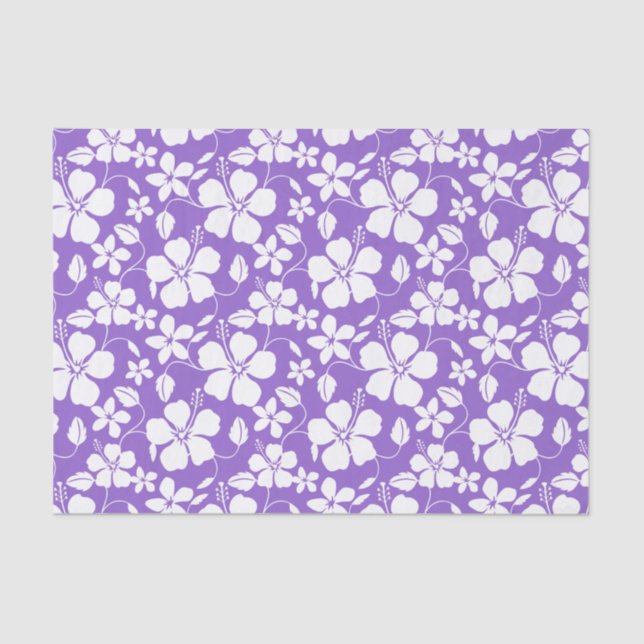 HAWAIIAN HULA (HIBISCUS) LIGHT PURPLE TISSUE PAPER (Front)