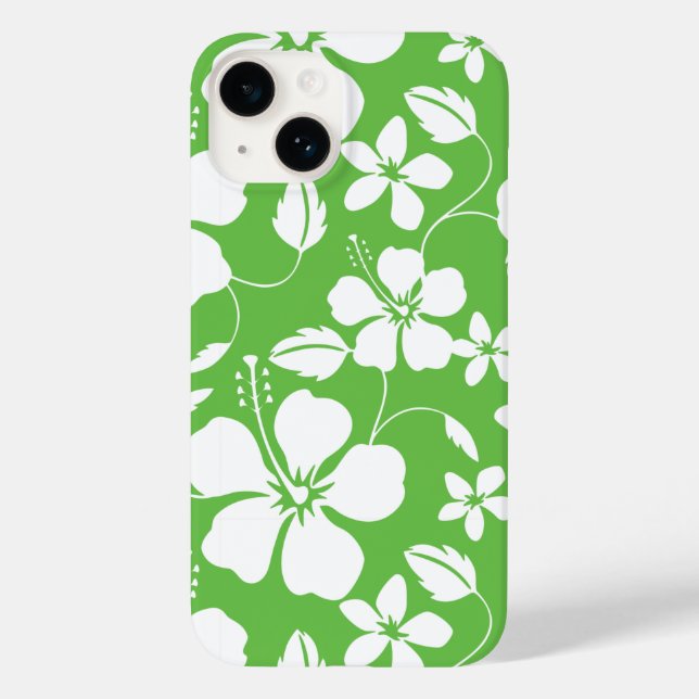 HAWAIIAN HULA (HIBISCUS) LIME Case-Mate iPhone CASE (Back)