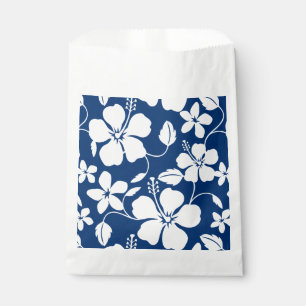 HAWAIIAN HULA (HIBISCUS) NAVY FAVOUR BAGS