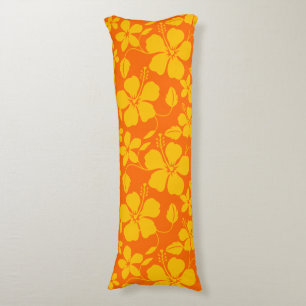 HAWAIIAN HULA (HIBISCUS) ORANGE MIX BODY CUSHION